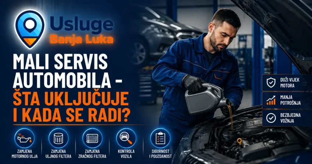 Mali servis automobila – zamjena ulja i filtera