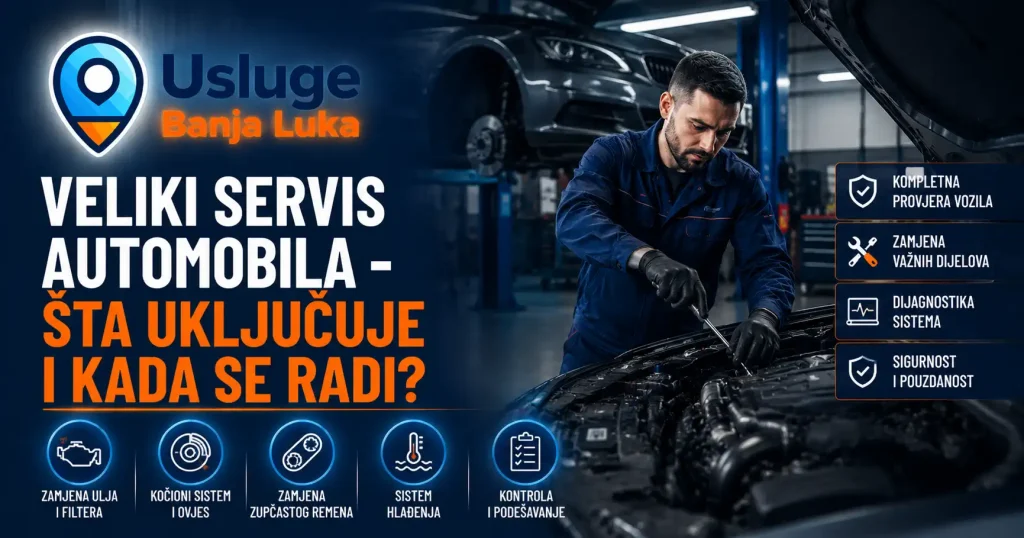 Veliki servis automobila – zamjena zupčastog remena i komponenti