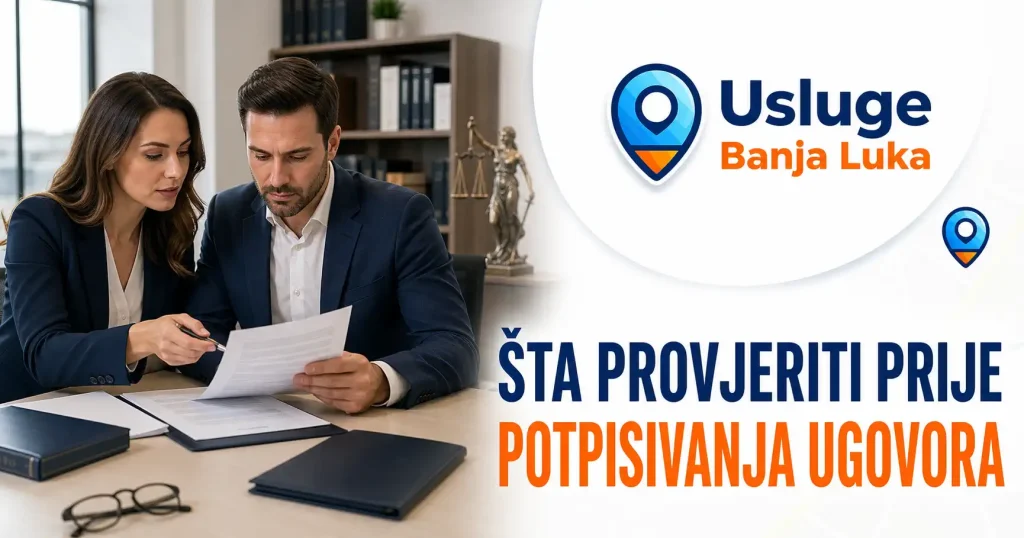Šta provjeriti prije potpisivanja ugovora